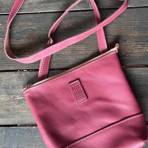 Portland Leather Rose Festival Crossbody Bag